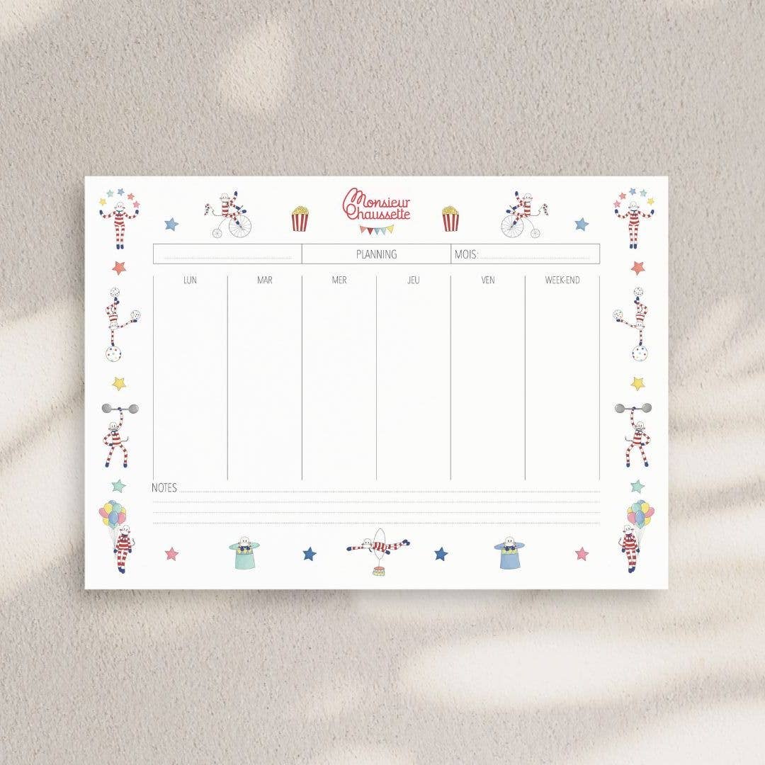 Monsieur Chaussette - Wholesale Planner - Weekly