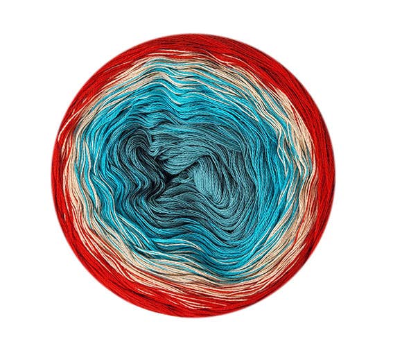 Wollbiene - Wholesale Yarn - Wool Bee Aura Cotton Bobble 200g Gradient 100% Cotton25