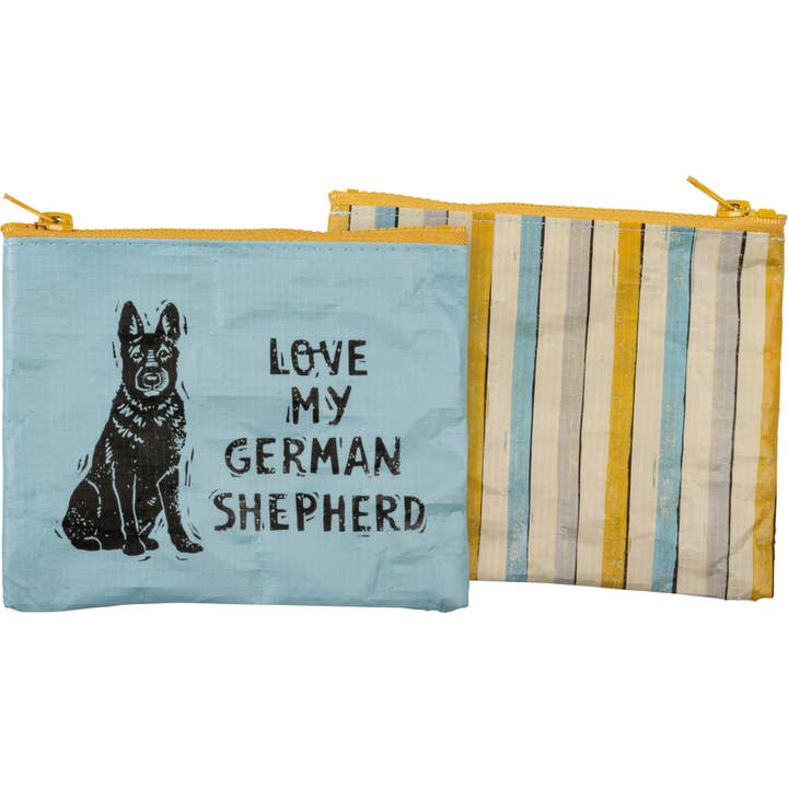 Love My German Shepherd Zipper Wallet for wholesale by Primitives by Kathy