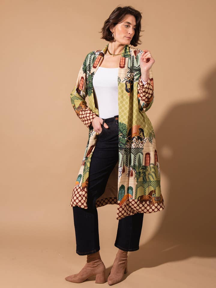 Leo Duster Coat for wholesale by Tilley & Grace
