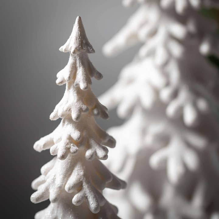 Sullivans Home Decor - Wholesale Christmas Decoration - Snow Covered Pine Tree Set 2