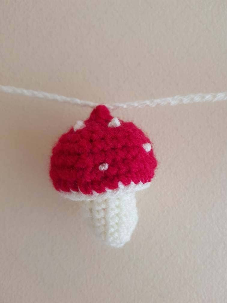 TOMOPOD LLC - Wholesale Bunting/Garland - Crochet Toadstool Garland, Mushroom Garland Woodland Bunting8