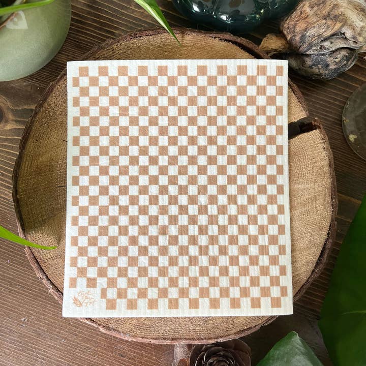 Kourtni Gunn Art - Wholesale Dishcloth - Swedish Dishcloth | Eco-Friendly Dish Cloth | Checkers2