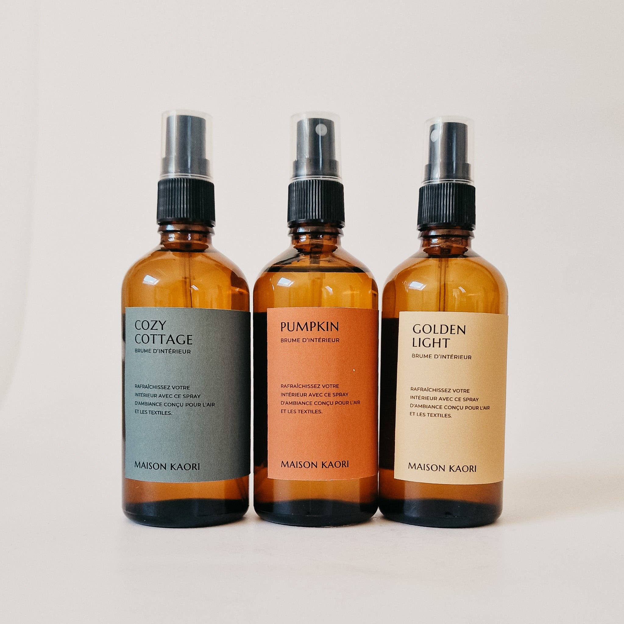 Maison Kaori – Spray de quarto e roupa por atacado – Bruma de interior – Ar & Têxtil - Edição limitada outono1