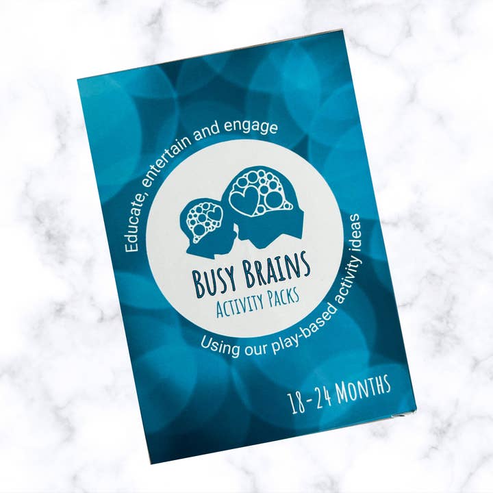 Busy Brains Activity Packs - Venta al por mayor Tarjetas de aprendizaje - Niños y bebés - Kit de inicio para niños pequeños: 3 copias de paquetes de 12 a 18 y 18 a 24 meses6