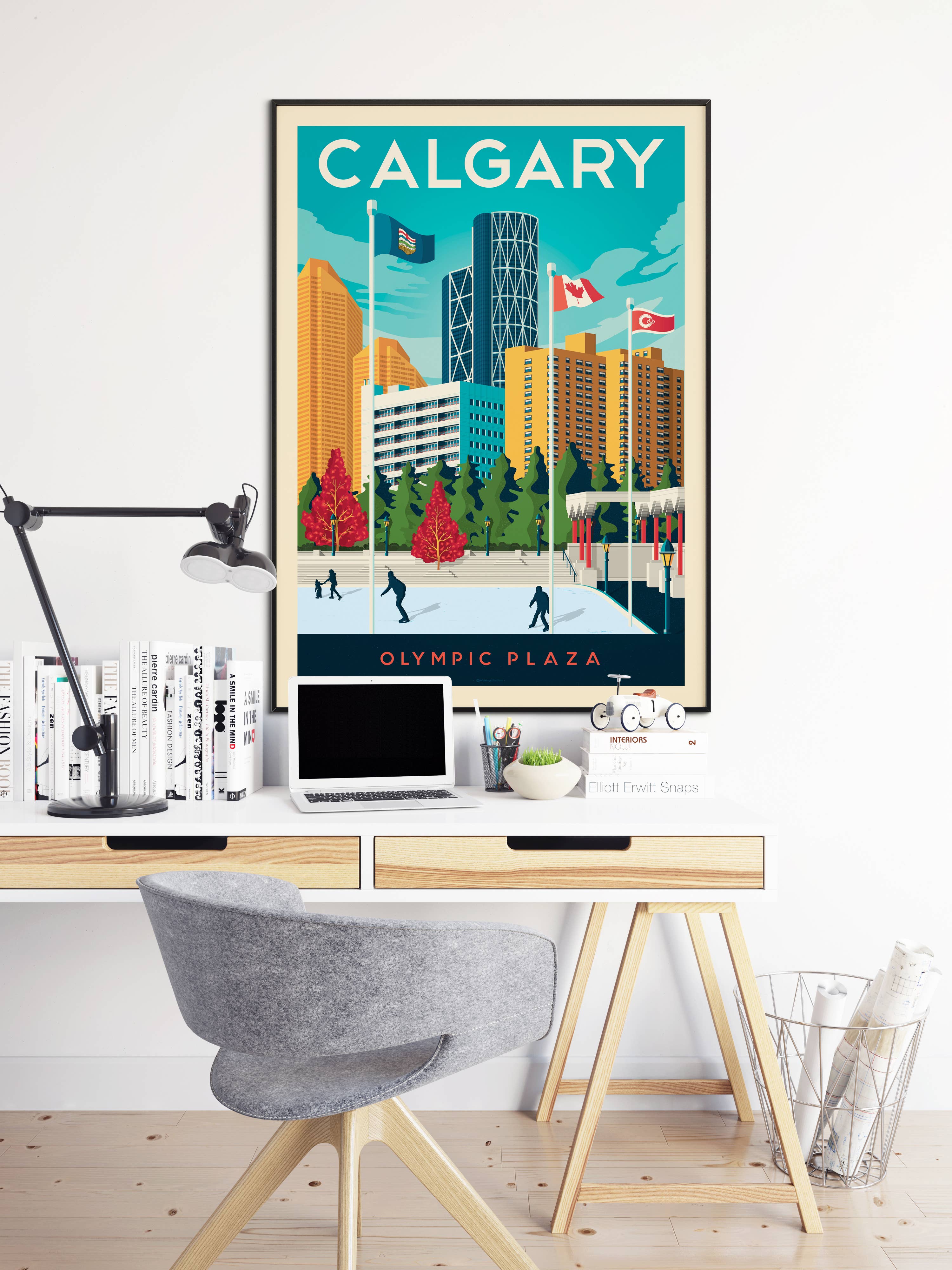 Olahoop Travel Posters - Wholesale Poster - Calgary Alberta - Canada travel poster4
