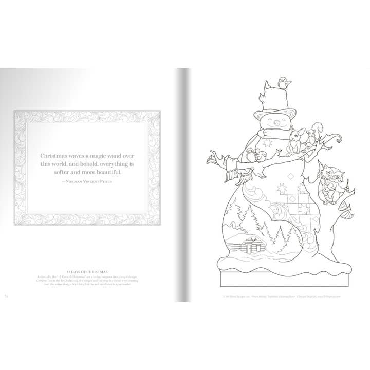 Wellspring - Wholesale Coloring & Activity Book - Adult - Jim Shore - Holiday Traditions Coloring Book2