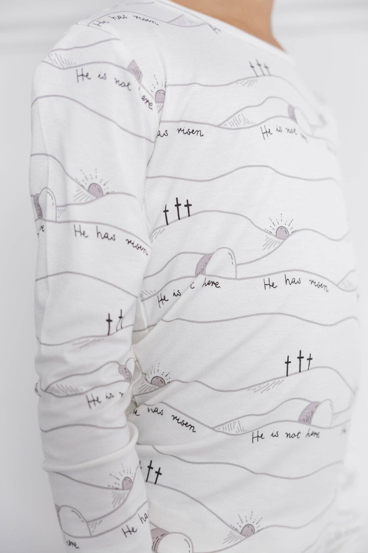 Holy Pals – wholesale Sleepwear set – Kids – Early Sunday Morning PJ Long Sleeve Set Bamboo3