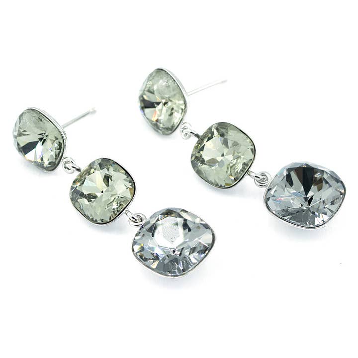 Sergio Engel jewellery - Wholesale Stud/Post Earrings - Basics Earring 23 - Long Statement Rhinestone Earring8