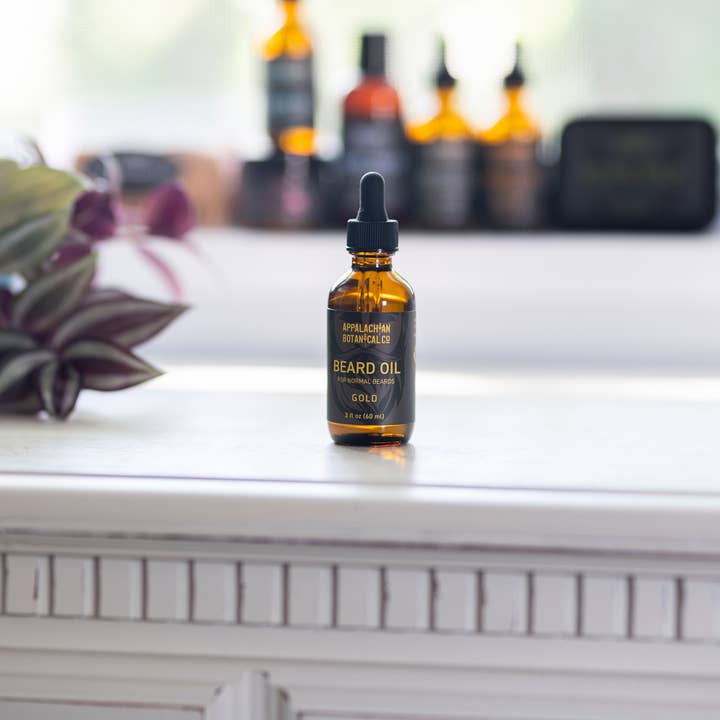 Appalachian Botanical Co. - Wholesale Beard Styling Product - Beard Oil in Gold - Bestseller!