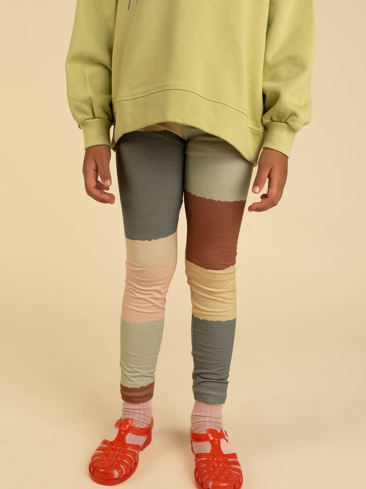 LEGGINGS A RIGHE LARGHE IN COTONE ORGANICO per la vendita all'ingrosso da parte di OXOX CLUB