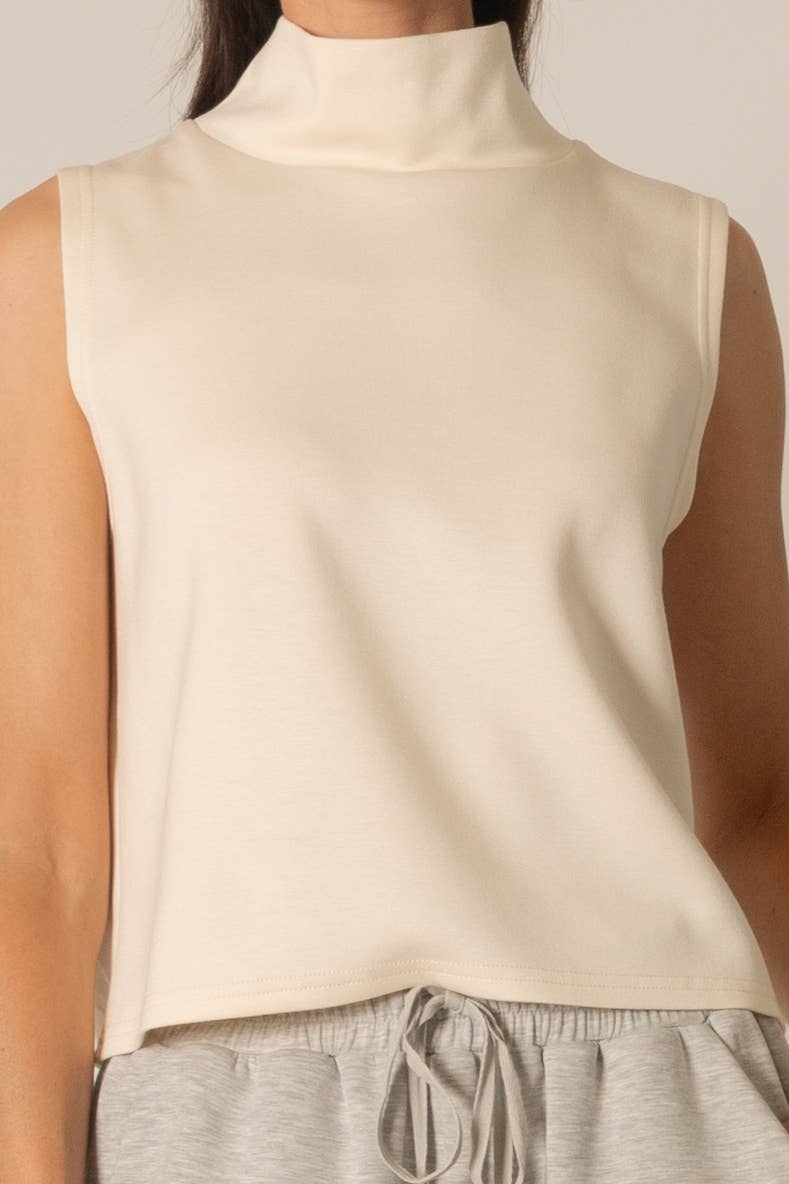 P. CILL - Wholesale Knit Top - Women's - P. CILL Butter Modal Cowl Neck Sleeveless Top6