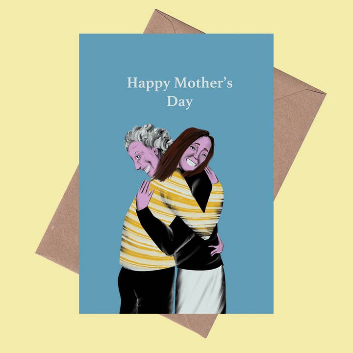 Moederdag - wenskaart, moederdagkaart, kaart voor mama voor wholesale door Tomekah George