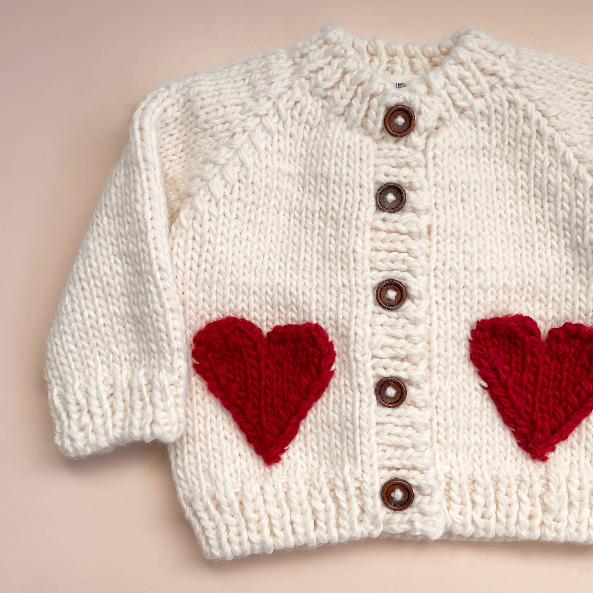 The Blueberry Hill - Wholesale Cardigan - Baby - Heart Cardigan Red Baby Kid Sweater Valentine's Holiday3