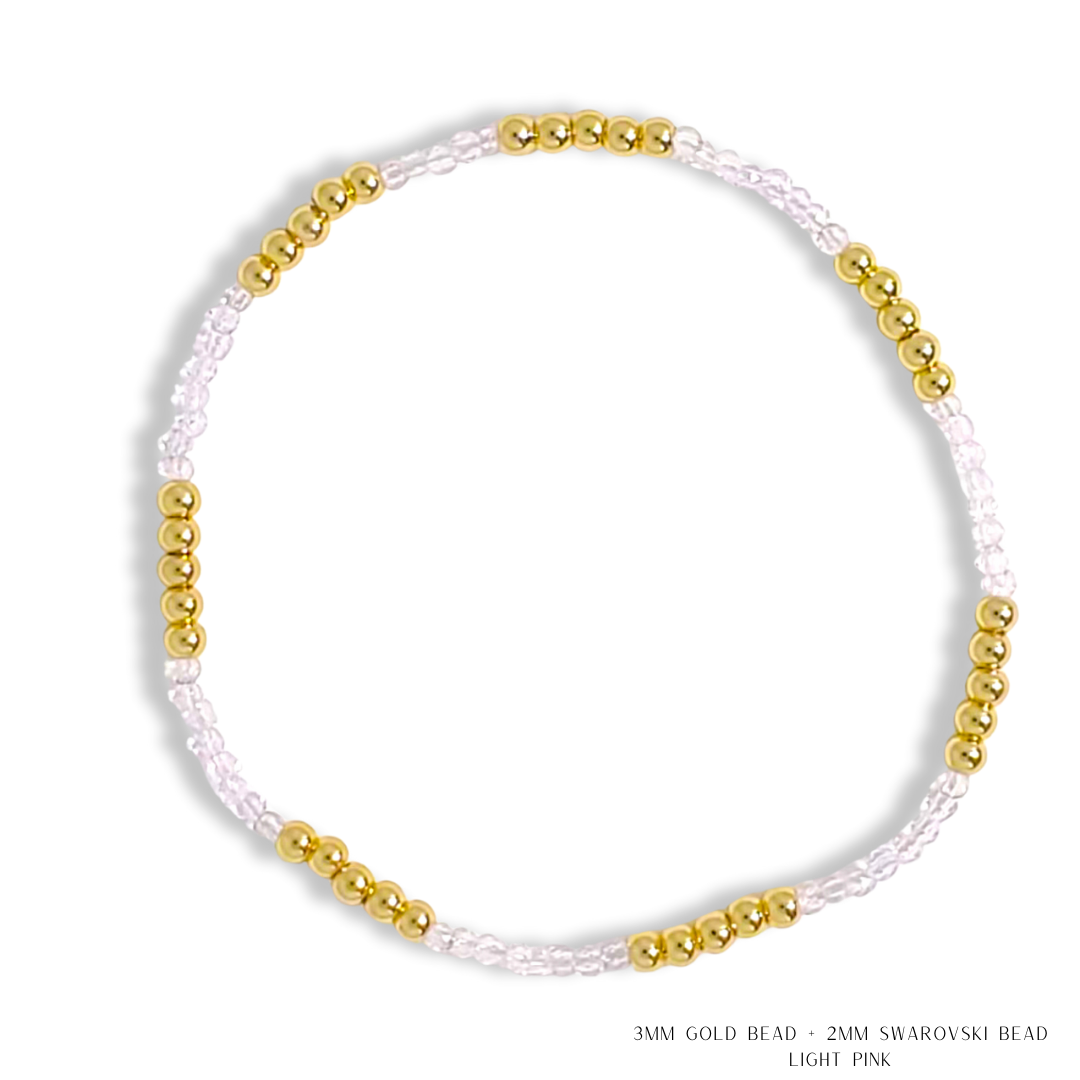 Savvy Bling - Vendita all'ingrosso Bracciale con perline - Bracciale con Perline in Oro e Cristalli Swarovski - Più Colori61