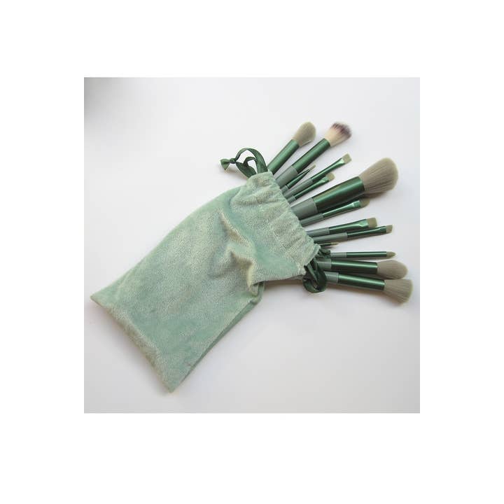 42POPS - Wholesale Makeup/Cosmetic Bag - ,,,,,.._ SI-26325 13 Pcs Makeup Brush Set With Storage Bag