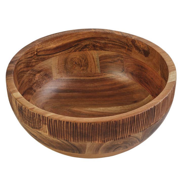 Fitz and Floyd® Mikasa® Pfaltzgraff® - Wholesale Serve Bowl - Fitz & Floyd Caleb Acacia Wood Large Serve Bowl Open Stock