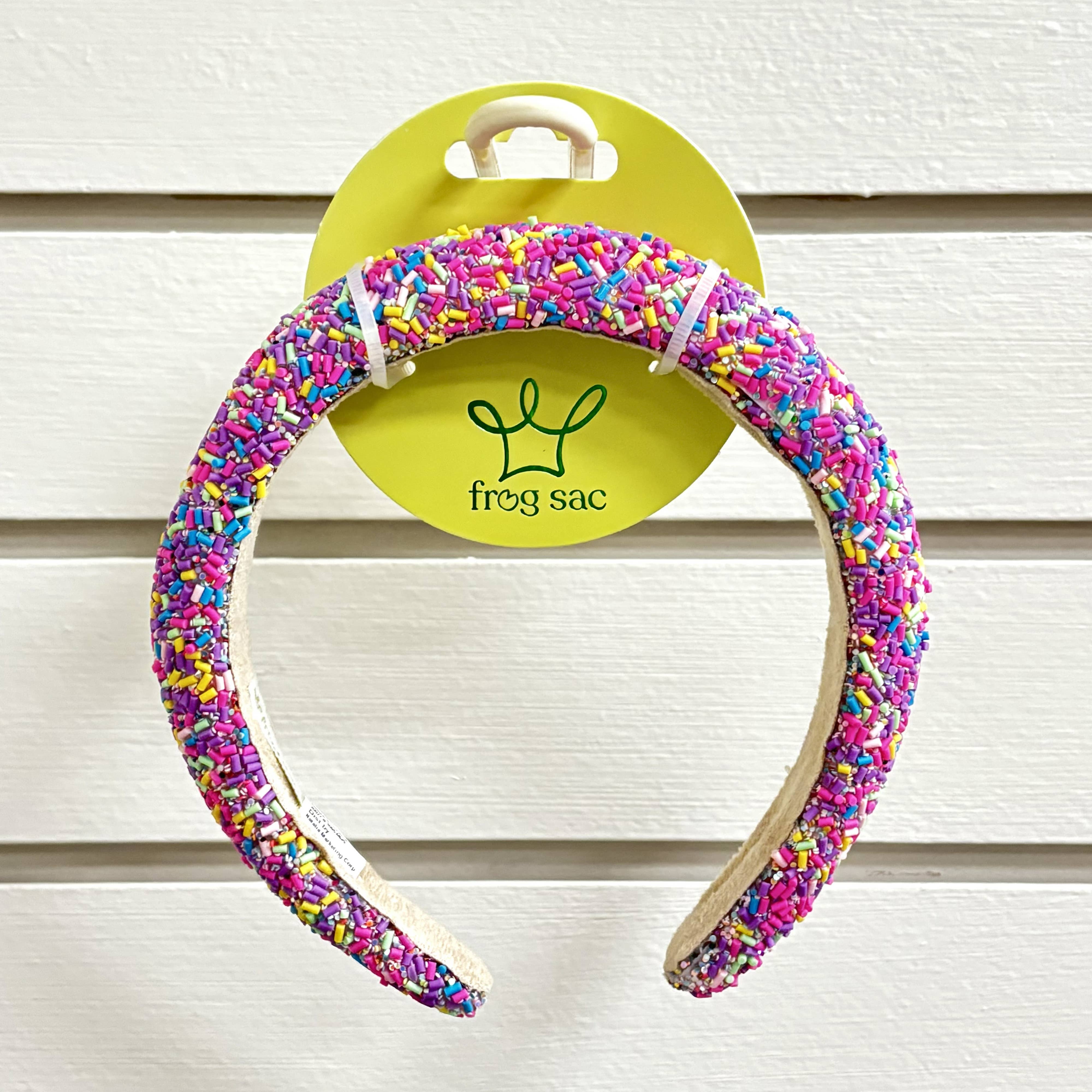 Frog Sac - Wholesale Fashion Headband - Kids - Padded Sprinkles Headband - Confetti Hair Band25