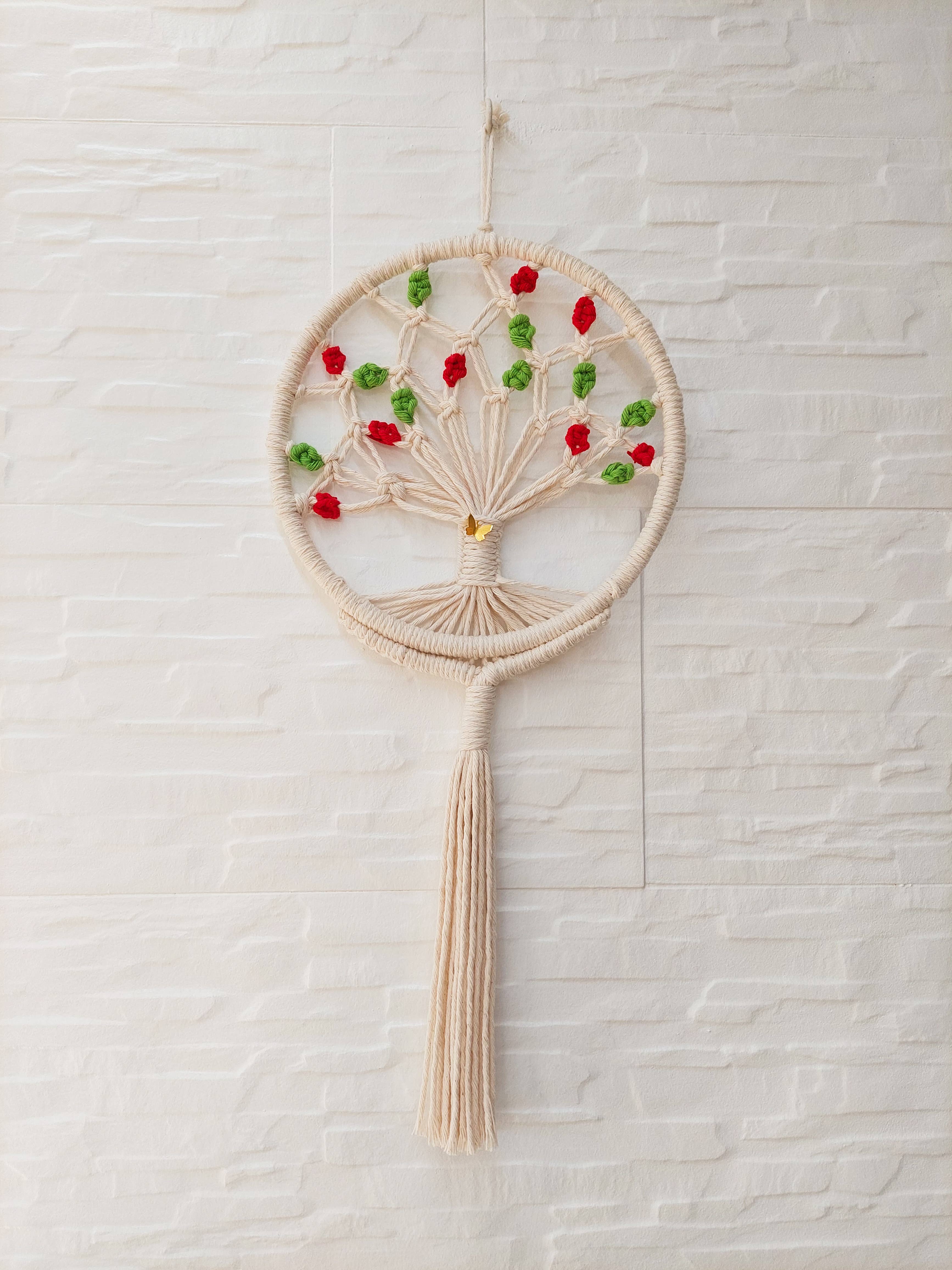 Zaumi Loop – wholesale Dekorativ tofs – Livets träd Garden Eden i makrame2