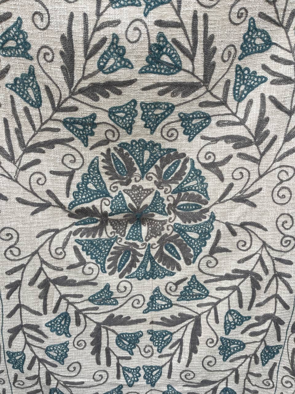 Bhawana Handicrafts - Vente Courtepointe - Couverture de pique-nique, couvre-lit brodé, couette de maison en coton Suzani1