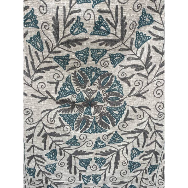 Bhawana Handicrafts - Vente Courtepointe - Couverture de pique-nique, couvre-lit brodé, couette de maison en coton Suzani1