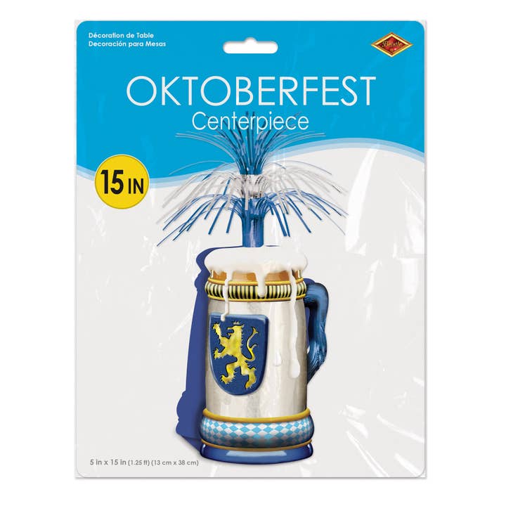 Beistle - Wholesale Decorative Tabletop Object - Oktoberfest 15" Centerpiece, Bavarian Design1
