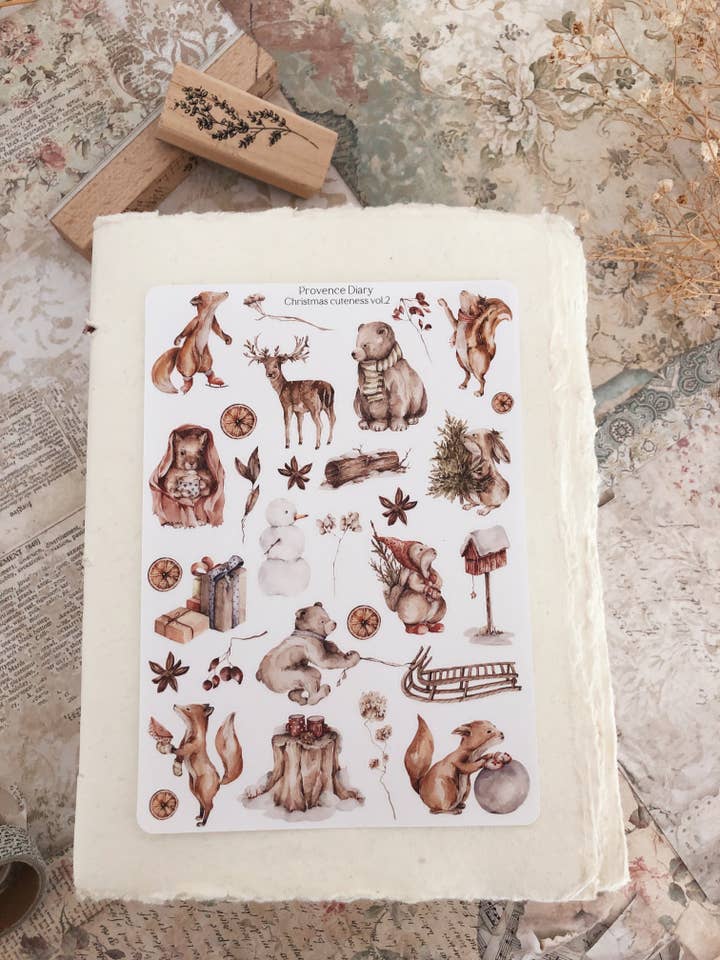 Christmas cuteness vol. 2 sticker sheet pour la vente par Chapteries