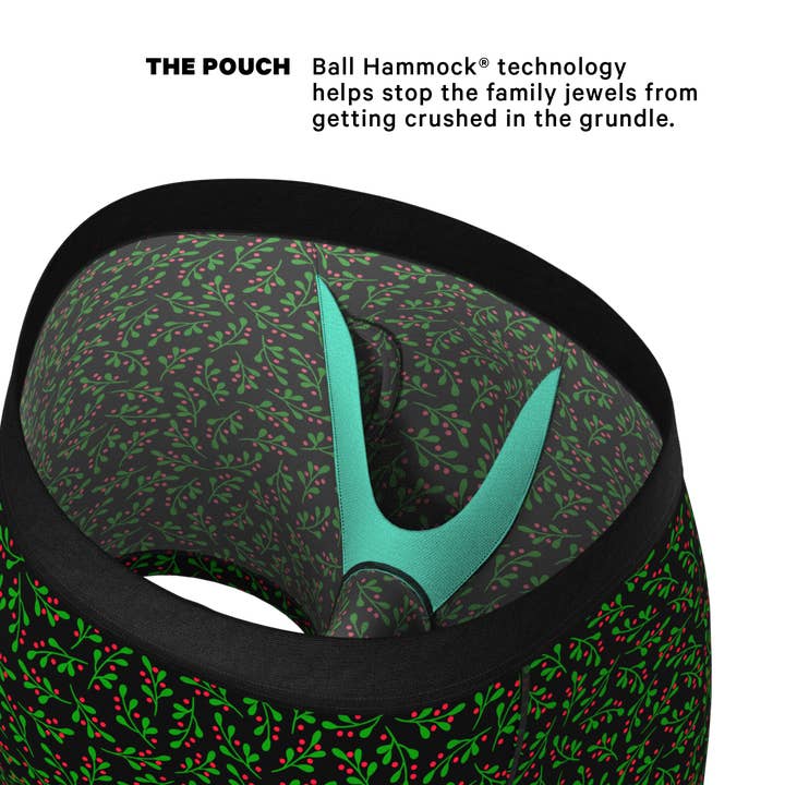 Shinesty, Inc – Großhandel Unterwäsche – Herren – Der Kiss Me There | Mistletoe Ball Hammock® Pouch Unterwäsche mit Eingriff1