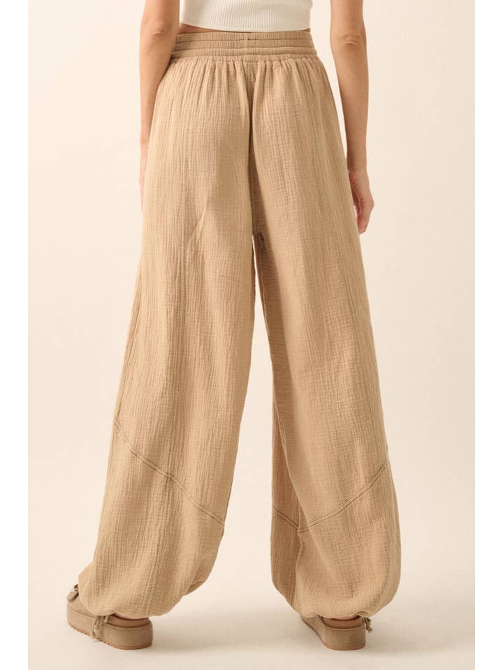 Promesa USA - Wholesale Pants - Women's - Mineral Washed Crinkle Cotton Parachute Pants8