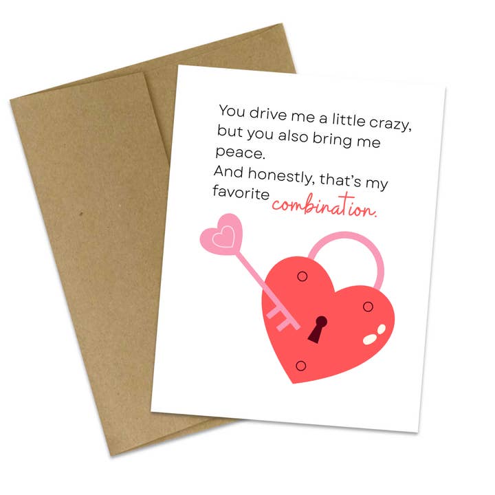 You’re My Calm & My Chaos – Modern Love Card for wholesale by Butterflies + Halos
