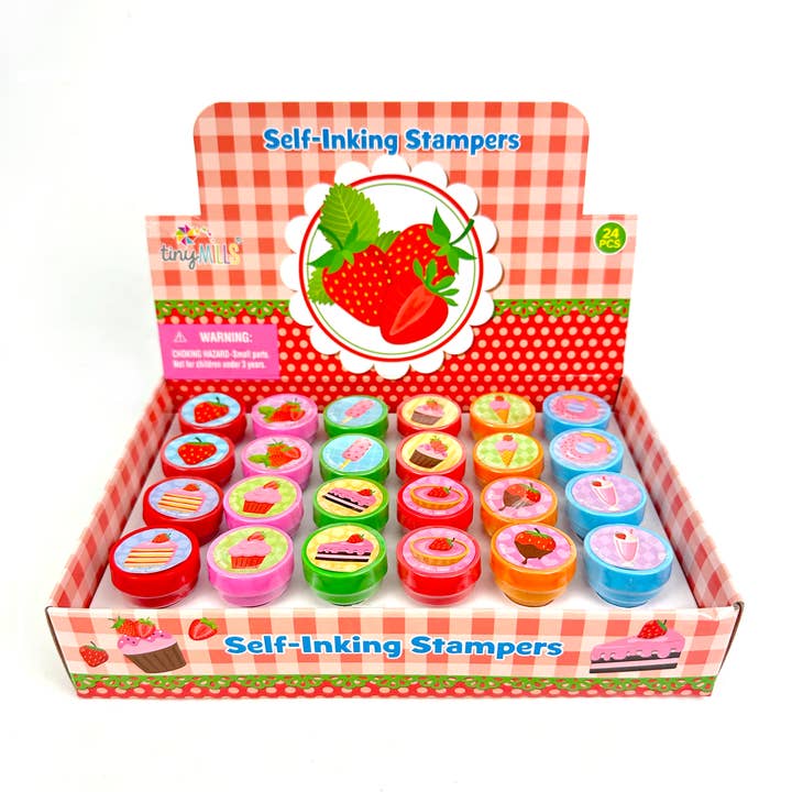 Strawberry Stampers for Kids for wholesale by Tiny Mills