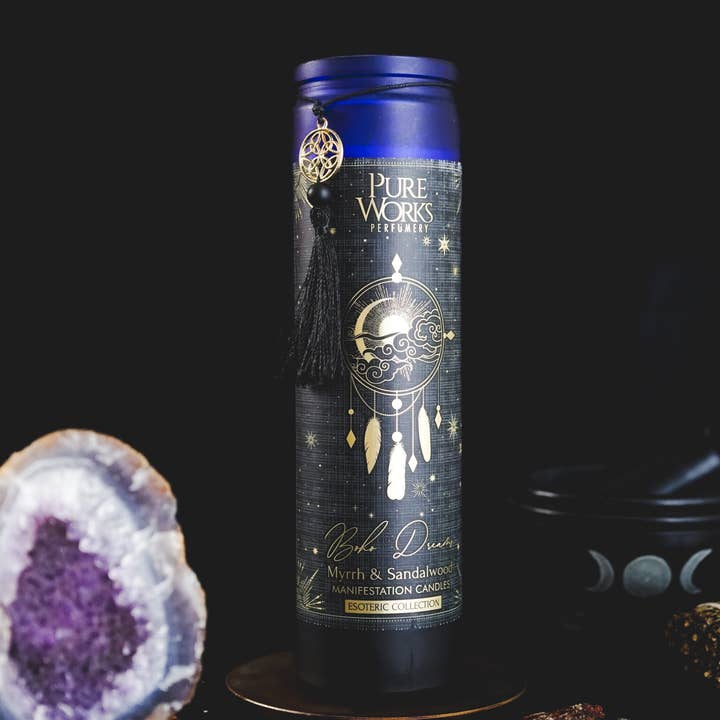 R. Expo/Song of India - Wholesale Jar/filled candle - Esoteric- Boho Dream Tall Candle1