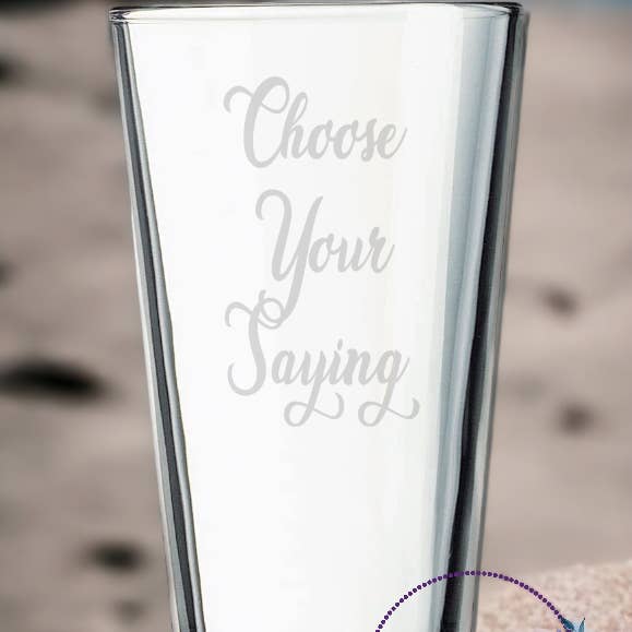 Bringing Joy Boutique – wholesale Beer glass/mug – 16 oz Sandblasted Beer Glasses