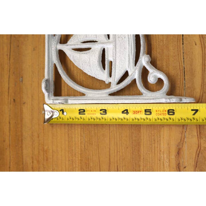 Midwest Craft House - Wholesale Wall Accent - CAST IRON WHITE SAIL BOAT SHELF BRACKET
