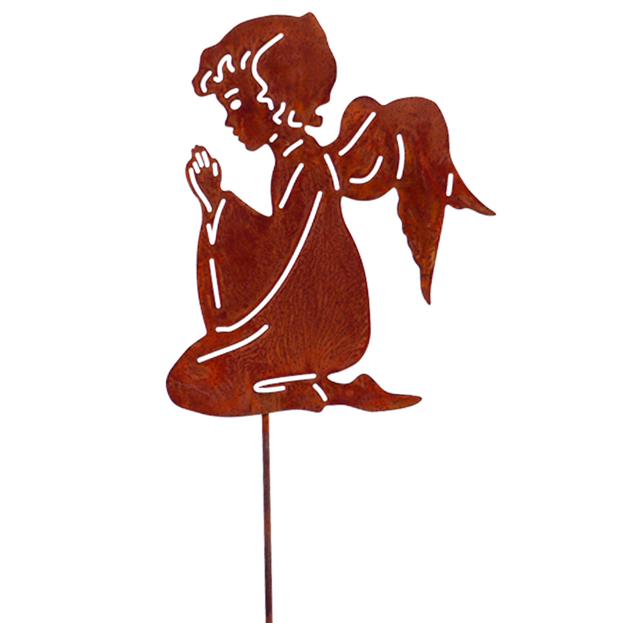 Rostikal – wholesale Christmas decoration – Rust decoration metal guardian angel | Christmas decoration angel praying1
