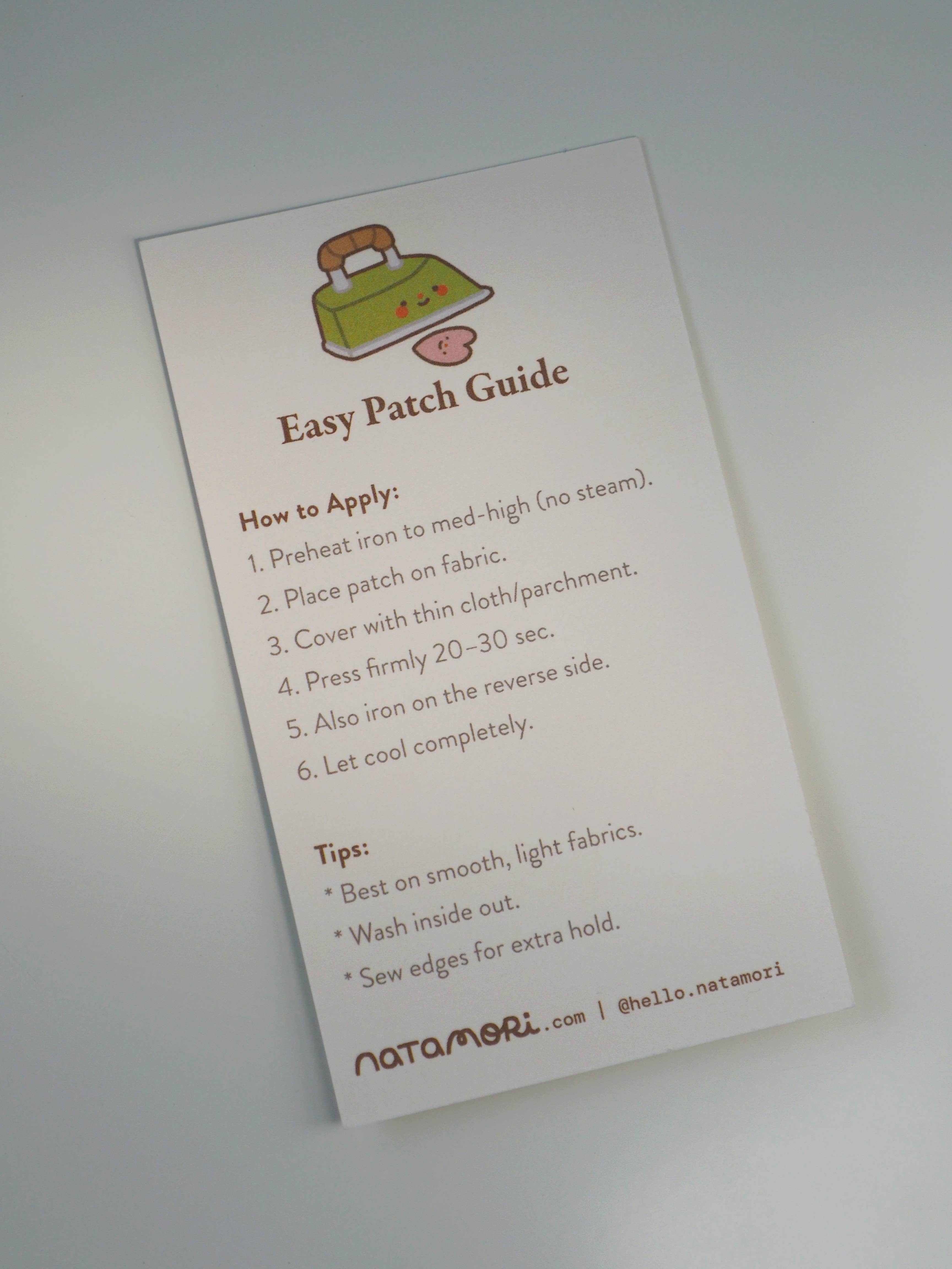 natamori – wholesale Patch – red pencil • iron-on patch2