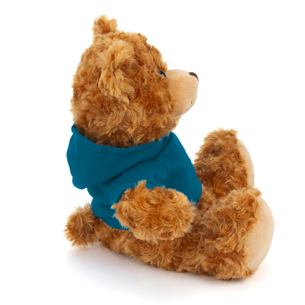 Plushland – wholesale Stuffed/plush toy – Kids & baby – 11" Personalized Teddy Bear in Hoodie | Custom Sitting Bear36