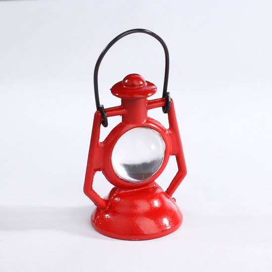 Factory Direct Craft - Wholesale Doll Accessory Kit - Kids - 1-3/4" Dollhouse Miniature Red Railroad Lantern1