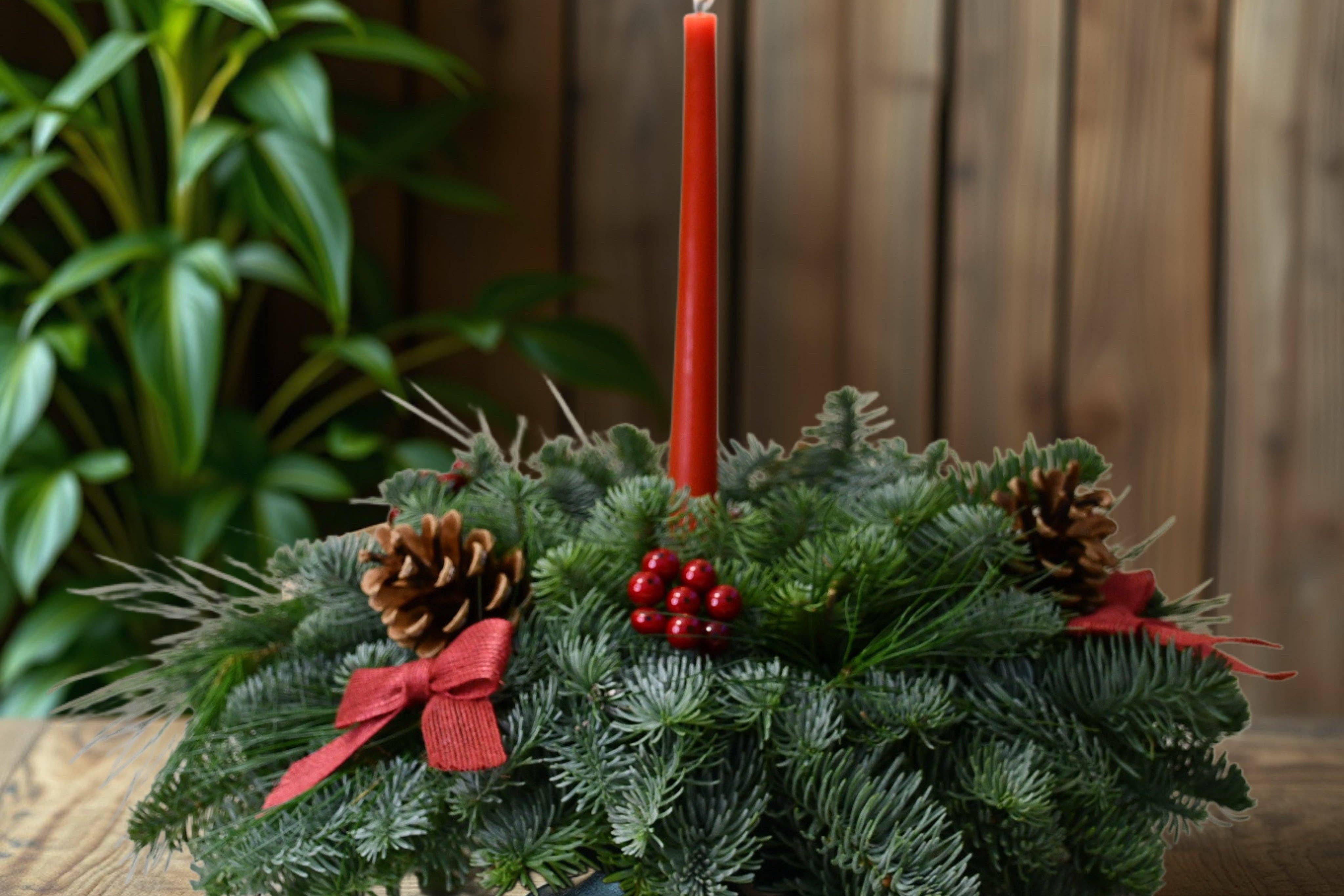 Champion Greens Forest farm - Wholesale Christmas Decoration - Pine Berry Glow Centerpiece1