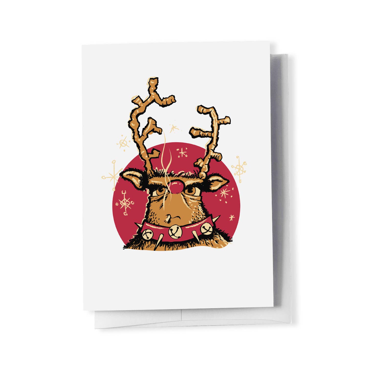Brian Barber, Illustration - Wholesale Christmas Card - Smokin' Reindeer1