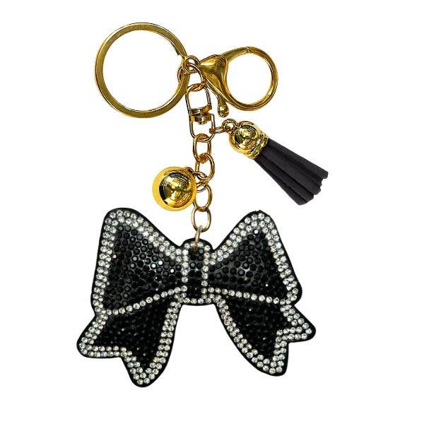 Queens Designs - Wholesale Keychain - Women's - Bow Crystal Bling Keychains6
