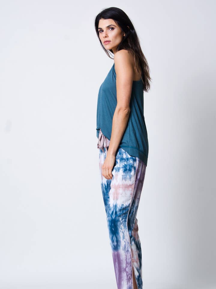 Ocean Blue Rib Rockwell Tank - Pack B for wholesale by Wanderlux