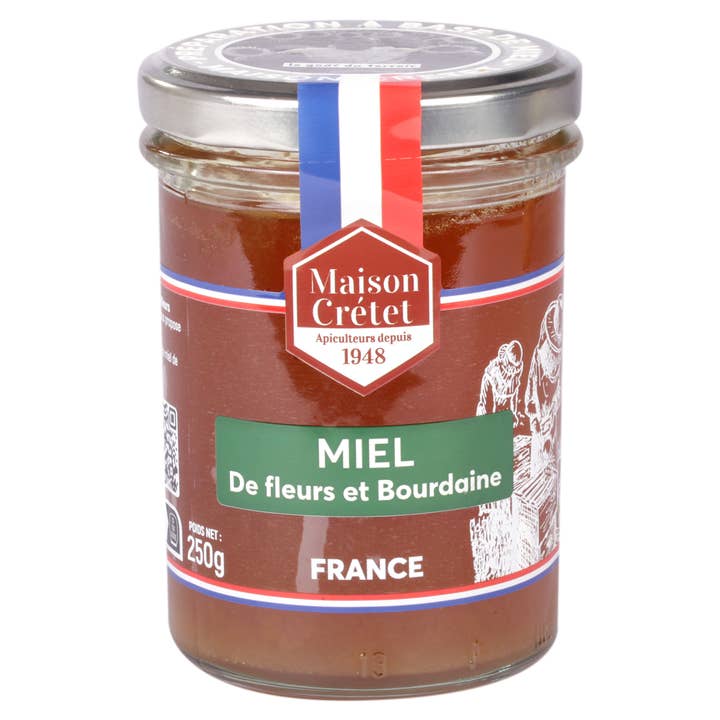 Bourdaine French flower honey 250g for wholesale by Maison CRÉTET