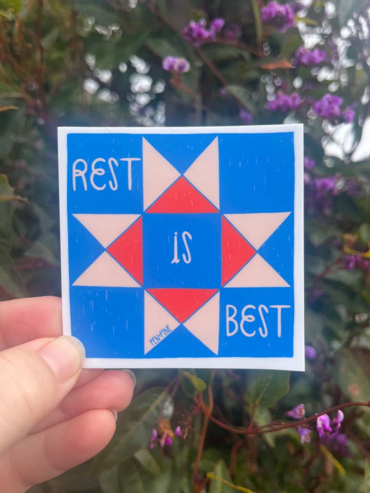 Rest is Best Sticker for wholesale by Pen+Pine