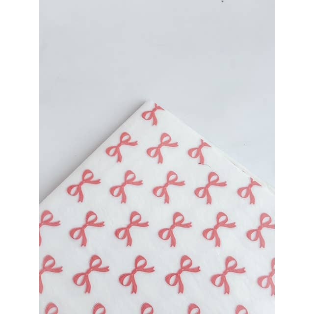 Tissue Paper 500 Sheets 62x86cm BOW PEACH for wholesale by CHIC&PAPER