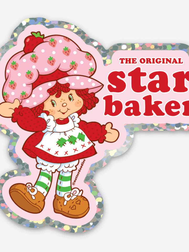 Adesivo de Shortcake de Morango Original Star Baker Nostalgia por atacado de NatterDoodle