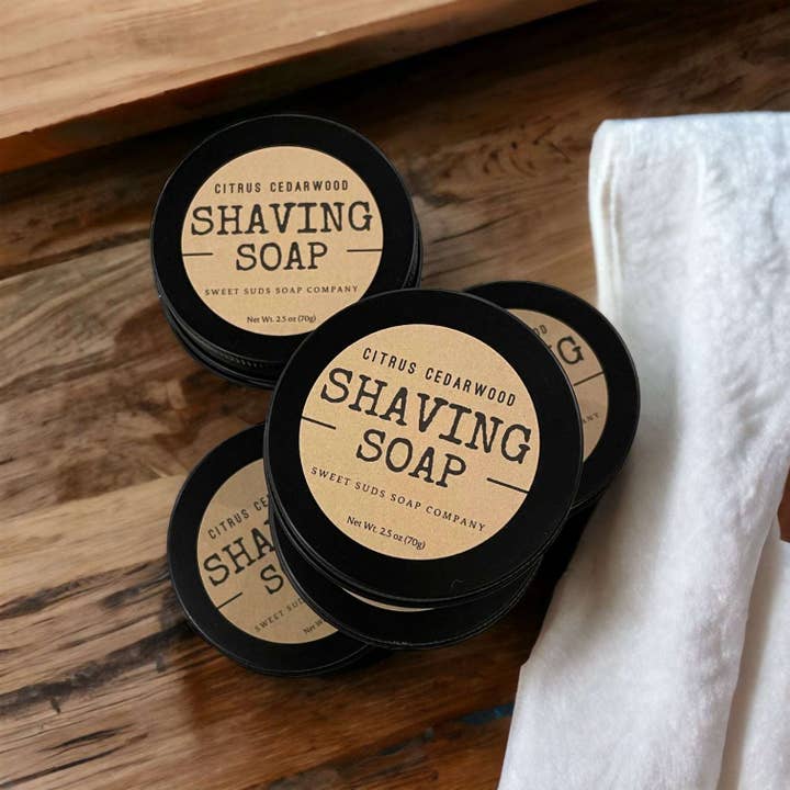 Shaving Soap - Men’s for wholesale by Sweet Suds Soap Company