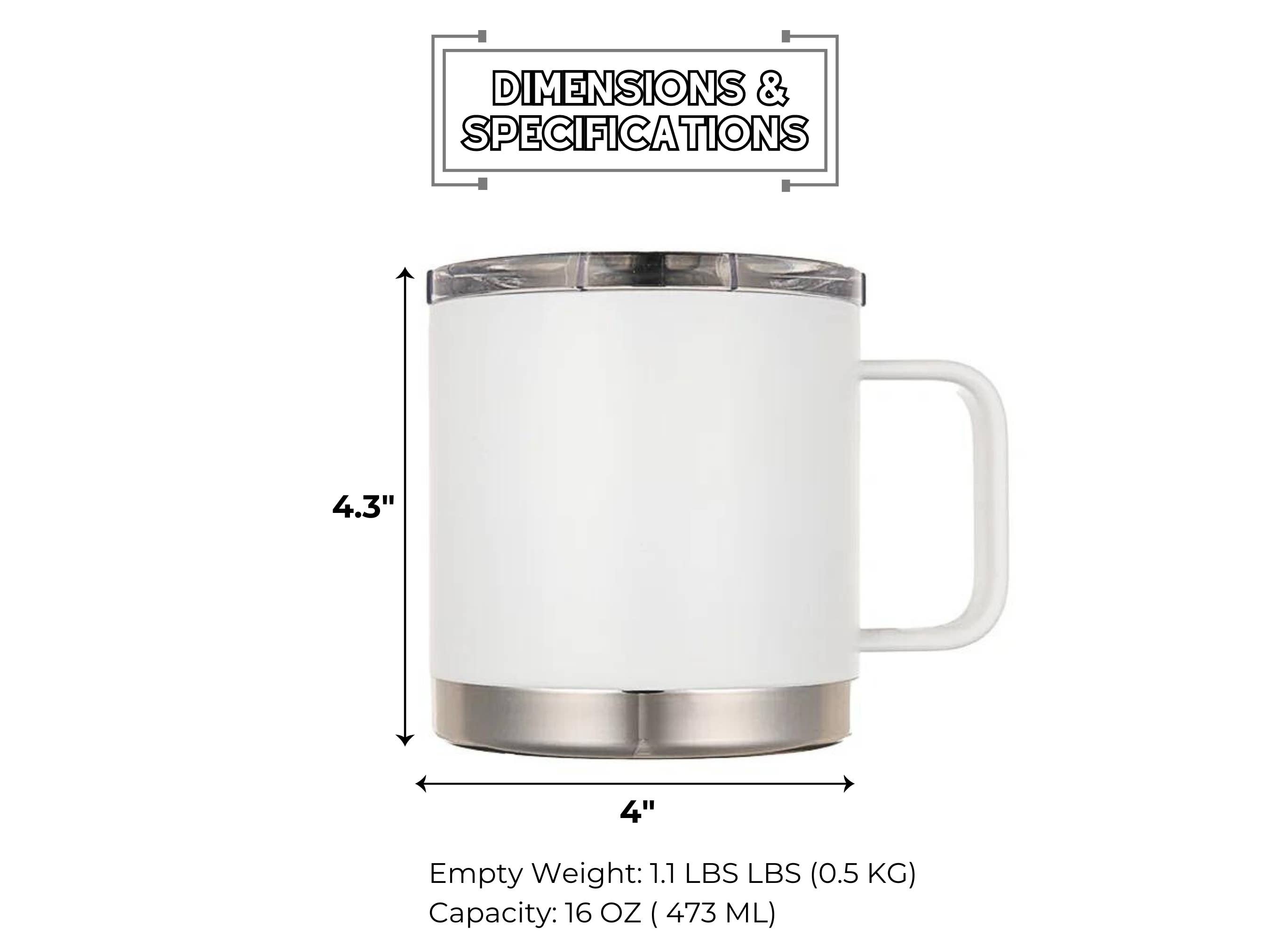 LAMOSE - Wholesale Insulated Mug/Tumbler - Business Logo Custom Engraved Insulated Coffee Mug with Lid 15