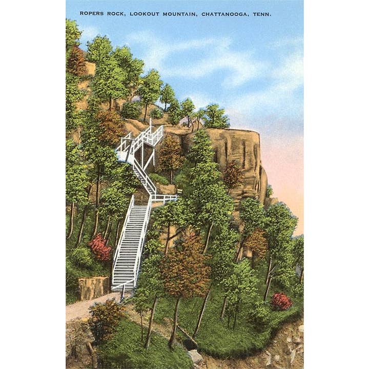 Greeting Card TN-68 Ropers Rock, Chattanooga, Tennessee for wholesale by Found Image Press