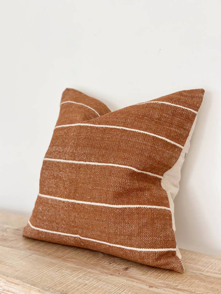 India Luxe Cotton Cushion Cover 2 Sizes – Rust for wholesale by Ellenvale Trade
